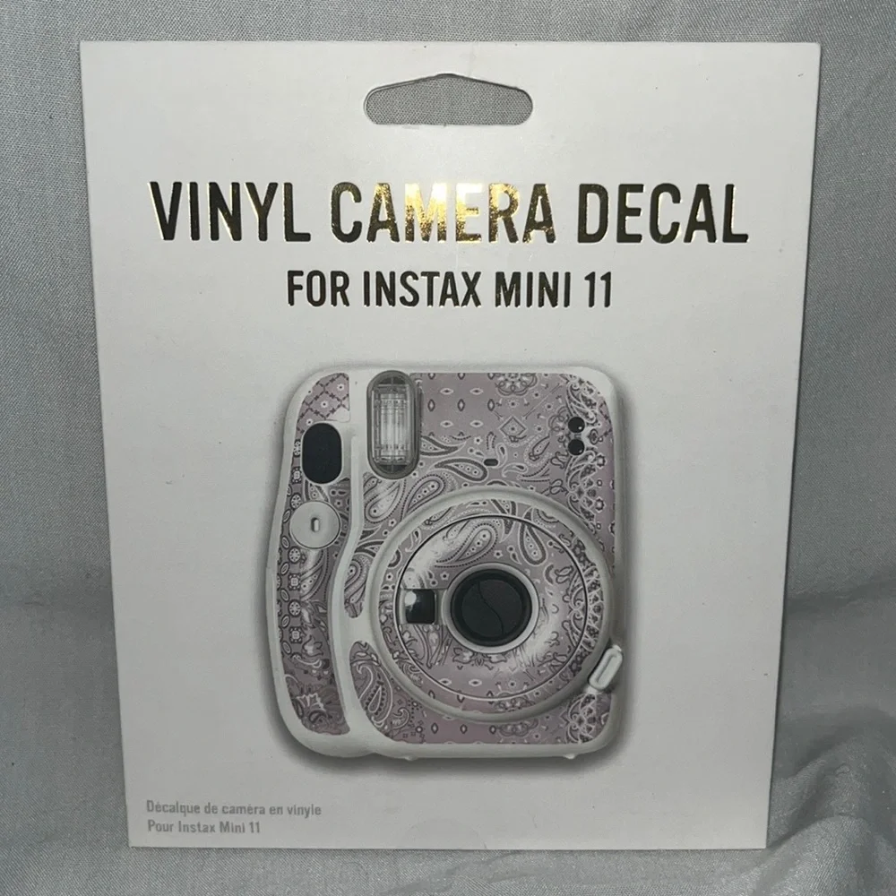 Fujifilm vinyl camera decal for insta mix 11 camera NWT